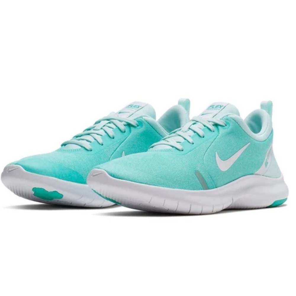 Nike Flex Experience Run 8 Shoe Teal/White Size 6